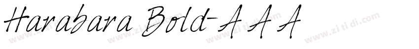 Harabara Bold字体转换